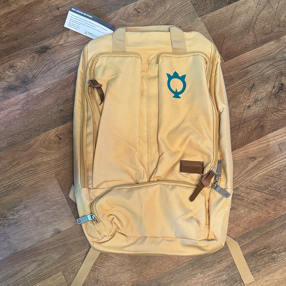 Samsonite Morgan laptop Backpack with leather Accents NWT